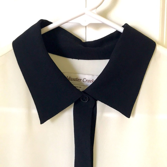 COLDWATER CREEK CHIFFON BLOUSE - Picture 2 of 5